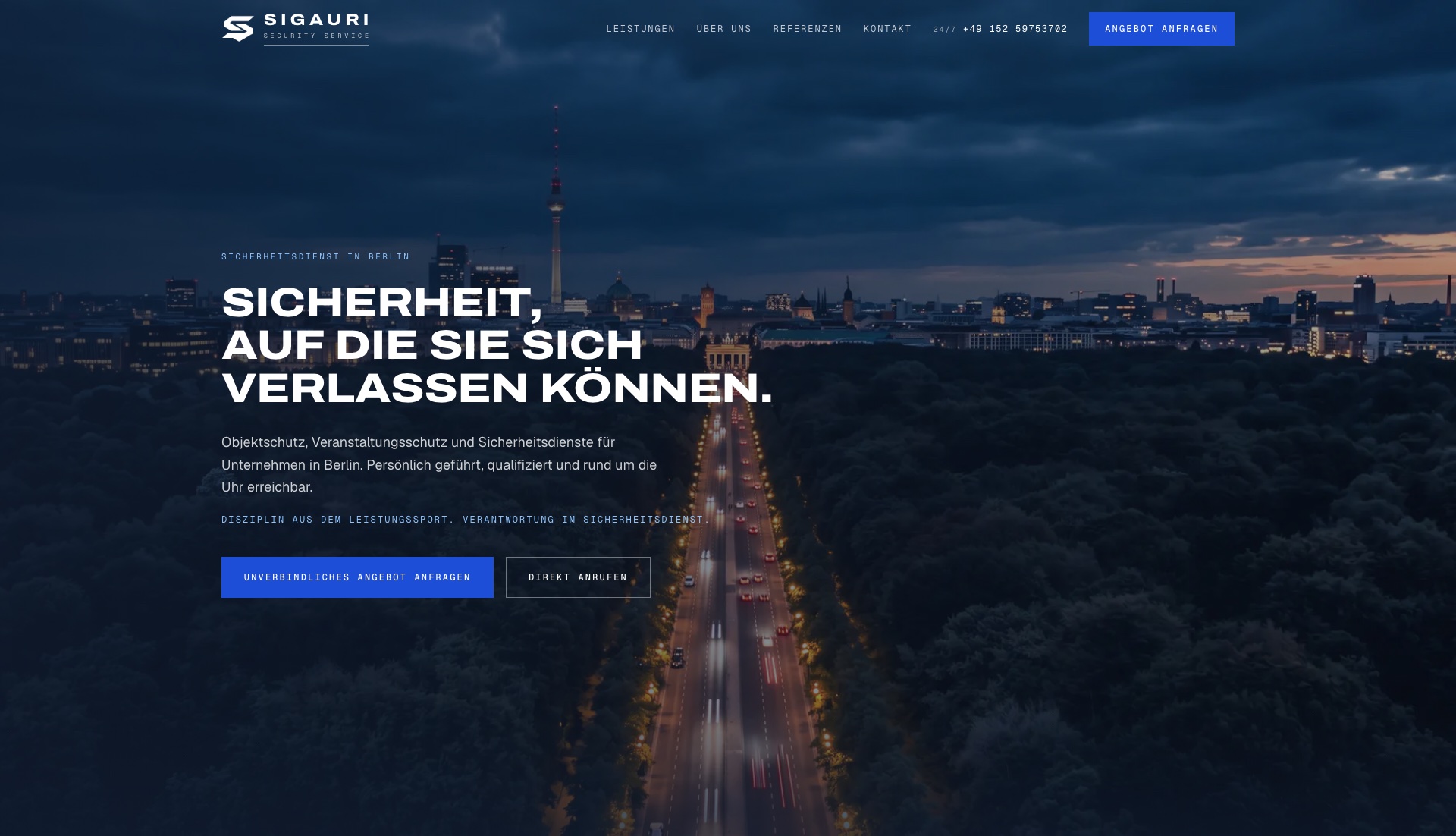 Sigauri Security Website